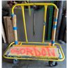 Image 1 : Yellow Drywall Panel Cart 48" x 23" x 48"H