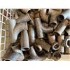 Image 4 : Metal Mesh Bin & Contents: Pipe Fittings, FlexHead Metal Hoses, etc Misc Sizes