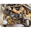 Image 5 : Metal Mesh Bin & Contents: Pipe Fittings, FlexHead Metal Hoses, etc Misc Sizes