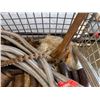 Image 7 : Metal Mesh Bin & Contents: Pipe Fittings, FlexHead Metal Hoses, etc Misc Sizes