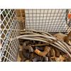 Image 8 : Metal Mesh Bin & Contents: Pipe Fittings, FlexHead Metal Hoses, etc Misc Sizes