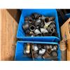 Image 6 : Wooden Bin Multiple Metal & PVC Pipe Fittings, Beam & Pipe Clamps, Surge Clips, Gate Valves, etc