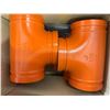 Image 11 : Multiple G-Fire Orange Ductile Iron T-Fittings, Pipe Fittings & Couplings, Victaulic 920N Mechanical