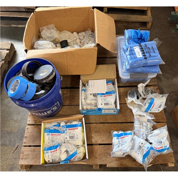 Contents of Pallet:  John Guest Speedfit Push-Fit Plumbing Fittings, ProPex Reducer Couplings, Shoe 