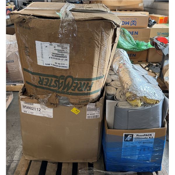 Contents of Pallet: FireMaster Fast Wrap & Misc Thermal Blankets, etc