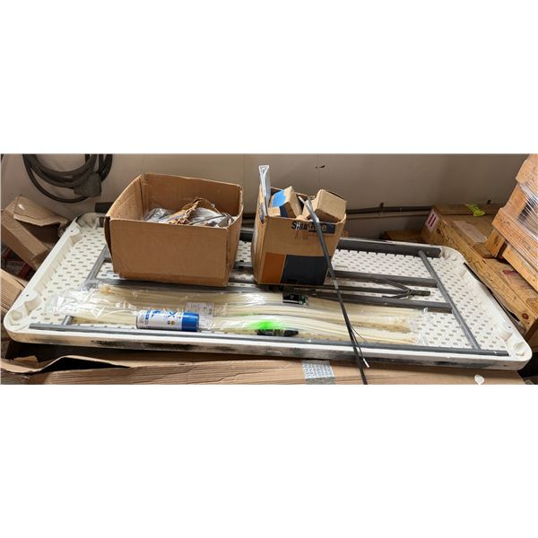 Folding Table w/ Titus FL20 Diffusers, Box Wire, etc