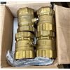 Image 1 : Qty 4 Rubinetterie Bresciane FNWX415P Brass Ball Valves