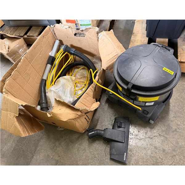 Nilfisk GD930 HEPA Canister Vacuum & Attachments