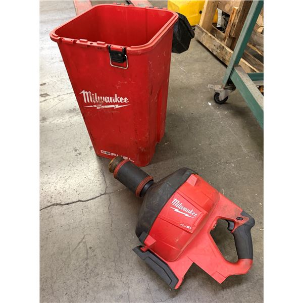Milwaukee 2772-20 Drain Snake & Plastic Pail