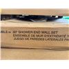 Image 2 : Qty 5 Boxes Ensemble 30" Shower End Wall Sets