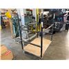 Image 2 : Black Framed Utility Cart w/ Plywood Base 48" x 30" x 56"H