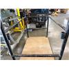 Image 5 : Black Framed Utility Cart w/ Plywood Base 48" x 30" x 56"H