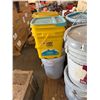 Image 4 : Multiple Pails Sure Seal, Dura-Brite Roof Coating, Paint, Cat Litter, Gas Can, etc