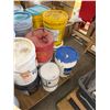 Image 9 : Multiple Pails Sure Seal, Dura-Brite Roof Coating, Paint, Cat Litter, Gas Can, etc