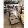Image 2 : Black Framed Utility Cart w/ Plywood Base 48" x 30" x 56"H