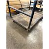 Image 4 : Black Framed Utility Cart w/ Plywood Base 48" x 30" x 56"H