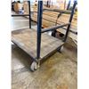 Image 6 : Black Framed Utility Cart w/ Plywood Base 48" x 30" x 56"H