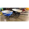 Image 1 : Qty 2 Wheelbarrows: Husky & Kobalt
