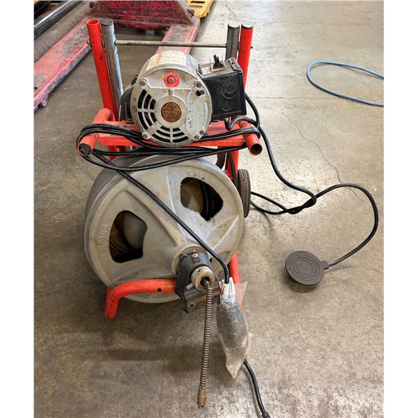 Ridgid K-400-T2 Drain Cleaning Machine (Belt Off-Track & Drum Needs Reattachment)