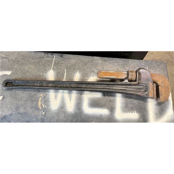 The Ridge Tool Co. Heavy Duty Pipe Wrench 43"L