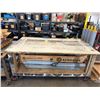 Image 2 : Warehouse Rolling Table 82" x 48" x 40"H & Contents: Alerflex EPDM Insulation, Metal Bars, Duct Hose