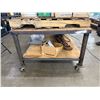 Image 6 : Warehouse Work Table on Wheels w/ Undershelf 132" x 48" x 33"H (contents not included)