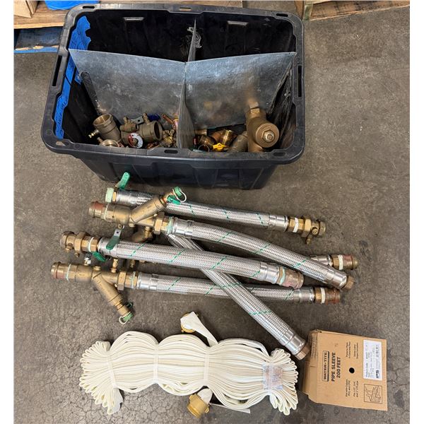 Multiple Braided Hose Kits, Fittings, Valves, Water-Tite Pipe Sleeves, etc