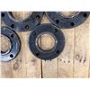 Image 3 : Qty 5 Black Welding Neck Flanges, Misc Sizes