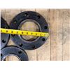 Image 4 : Qty 5 Black Welding Neck Flanges, Misc Sizes