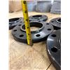 Image 6 : Qty 5 Black Welding Neck Flanges, Misc Sizes