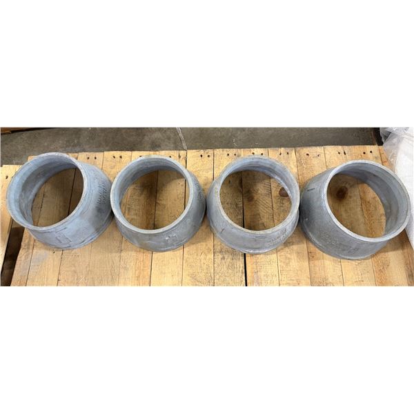 Qty 4 Victaulic Offset Pipe Coupler Fittings 9.5" Dia, 7"H