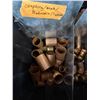 Image 5 : Bin Multiple Copper Pipe Sections & Fittings: Elbows, T's, etc Misc Sizes