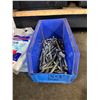 Image 4 : Multiple Bins Clamps, Brackets, Bondo Fiberglass Cloth, Hardware, etc