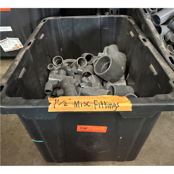 Bin Multiple PVC Elbows & T's Fittings, etc Misc Sizes