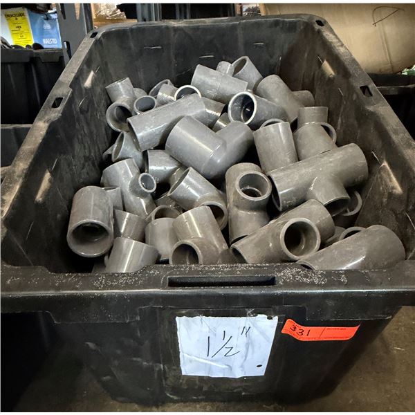 Bin Multiple PVC T's Fittings, etc