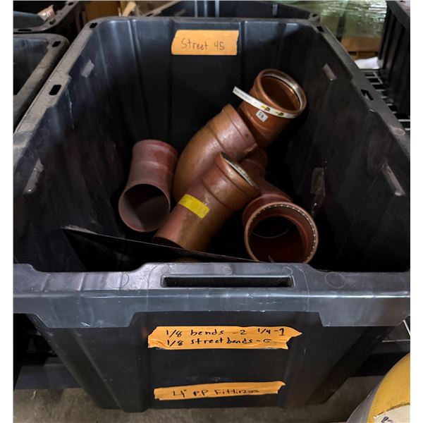Bin Multiple 4" P.P. Pipe Fittings