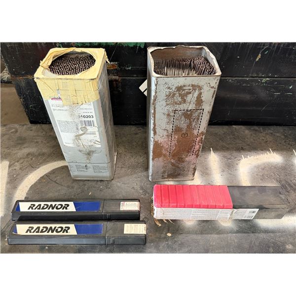 Qty 5 Boxes Lincoln Electric & Radnor Welding Electrodes
