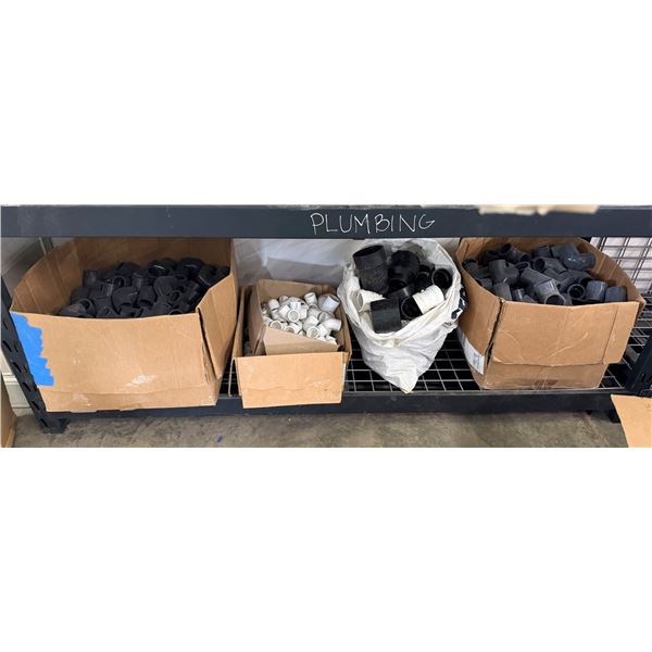 Qty 4 Boxes  Pipe Fittings, Couplings, Caps, Plugs, etc Misc Sizes