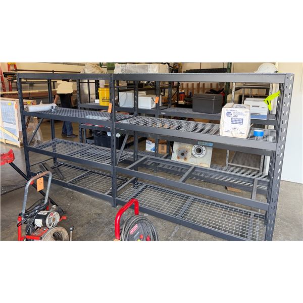 Warehouse Shelving Unit 149" x 24" x 72"H (contents not included)