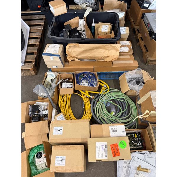 Contents of Pallet: Multiple Cables, Pipe Fittings, Gaskets, Blower Assembly, Manifold, Thermostat C