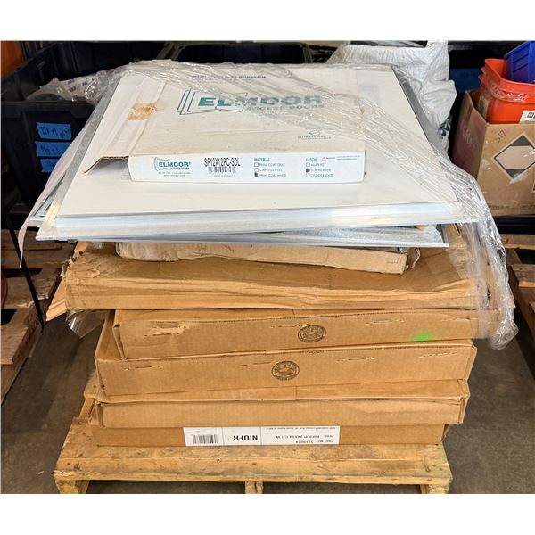 Multiple Milcor 24x24" Non-Insulated Fire-Rated (NIFR) & Elmdor 12x12" Access Doors