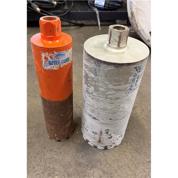 Qty 2 Diteq Diamond Core Bits, Misc Sizes