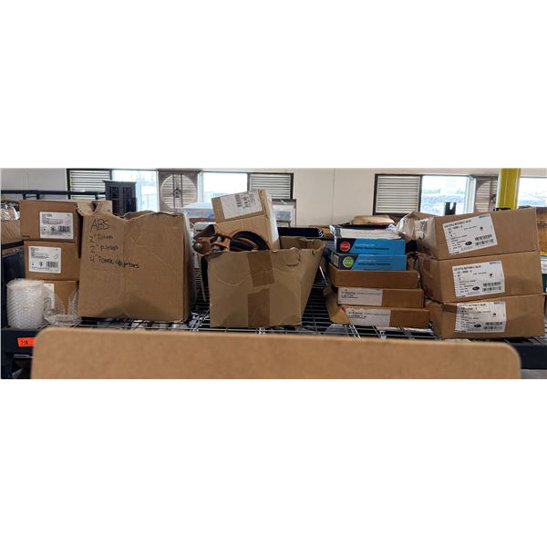 Multiple Boxes Eva Lavatory Faucets, Clamps, Pipe Fittings, Water Heater Restraints, etc