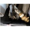 Image 8 : Qty 3 Bins CTS Flanges, Nibco Ball Valves, Braided Metal Hose Parts, etc