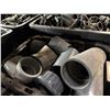 Image 5 : Qty 2 Bins Pipe Fittings, Reducing T's, Y's, Connectors, Clamps, etc