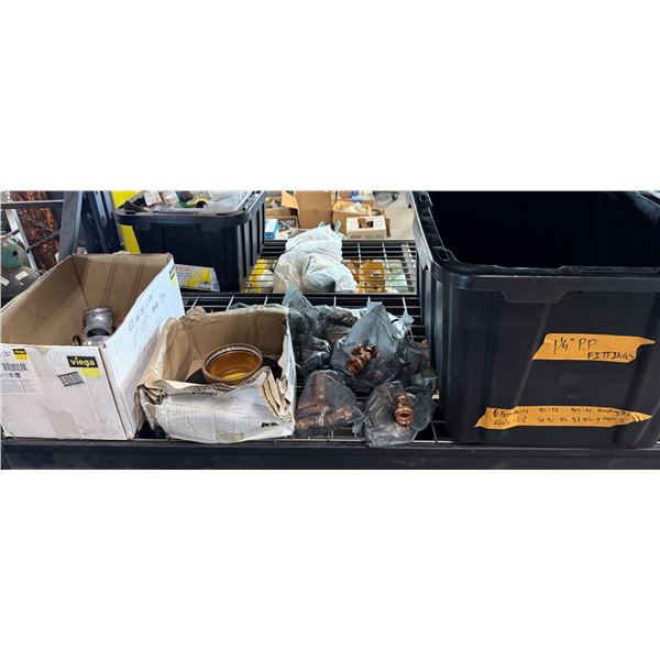 Multiple Boxes Copper Pipe Fittings, ProPress Adapter Flanges, etc Misc Sizes