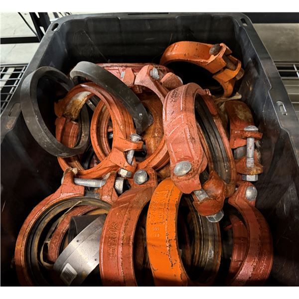 Bin Multiple Victaulic Grooved Pipe Couplings, Gaskets, etc Misc Sizes