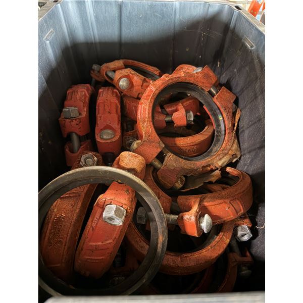 Bin Multiple Victaulic Pipe Couplings, Gaskets, etc Misc Sizes
