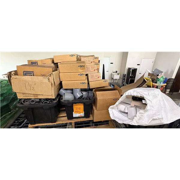 Multiple Boxes Pipe Fittings, ProFlow End Outlets, +GF+ Georg Fischer Adapters, Reducers, Couplings,