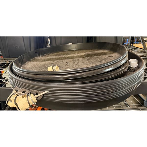 Multiple Oatey Plastic Water Heater Pans w/ 1" CPVC Fitting, Misc Sizes